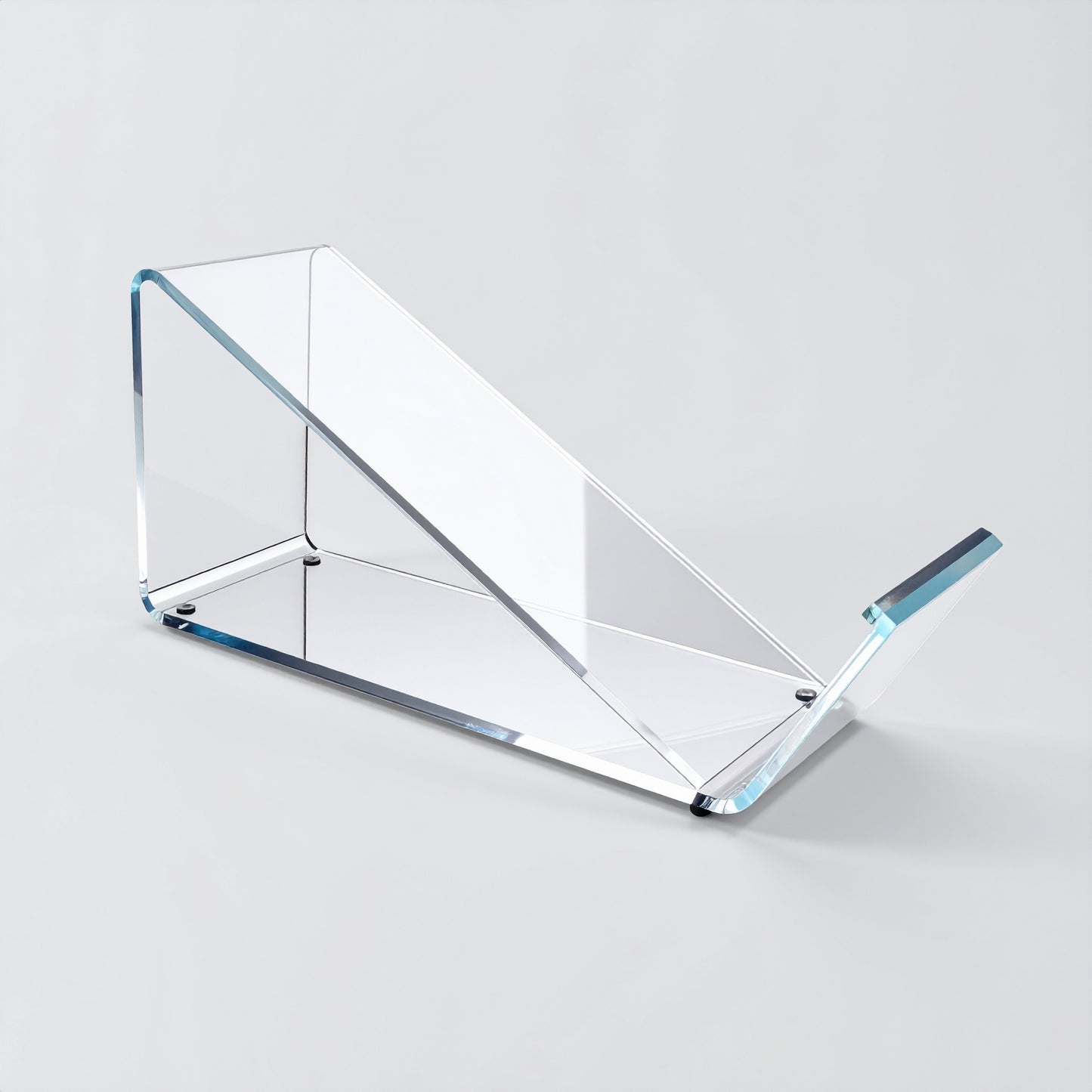 Currency Tray Stand — Clear Acrylic Angled Holder