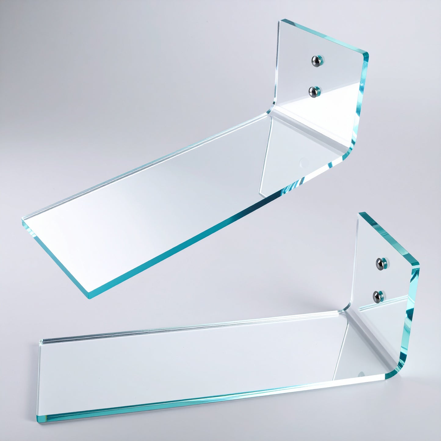 Floating Shoe Display — Clear Acrylic Wall-Mount