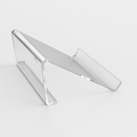 Polycube Tipper — Clear Acrylic Pour Stand (2.5 & 5 Gallon) – clear acrylic display stand for retail, showroom, or countertop use, size . Made in the USA by WebAcrylics.