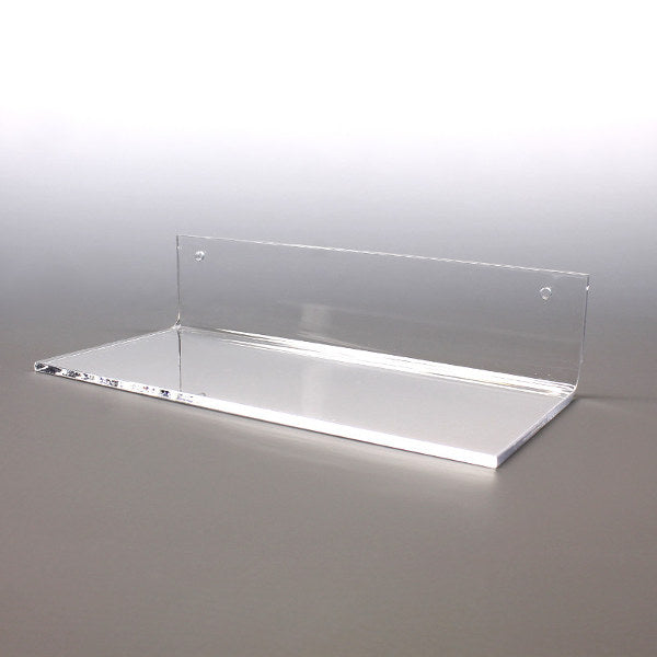 Clear Acrylic Wall-Mount Shelf — Display Ledge