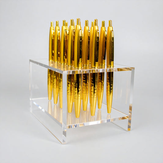 Acrylic Countertop Pen Risers — Clear Display Stands