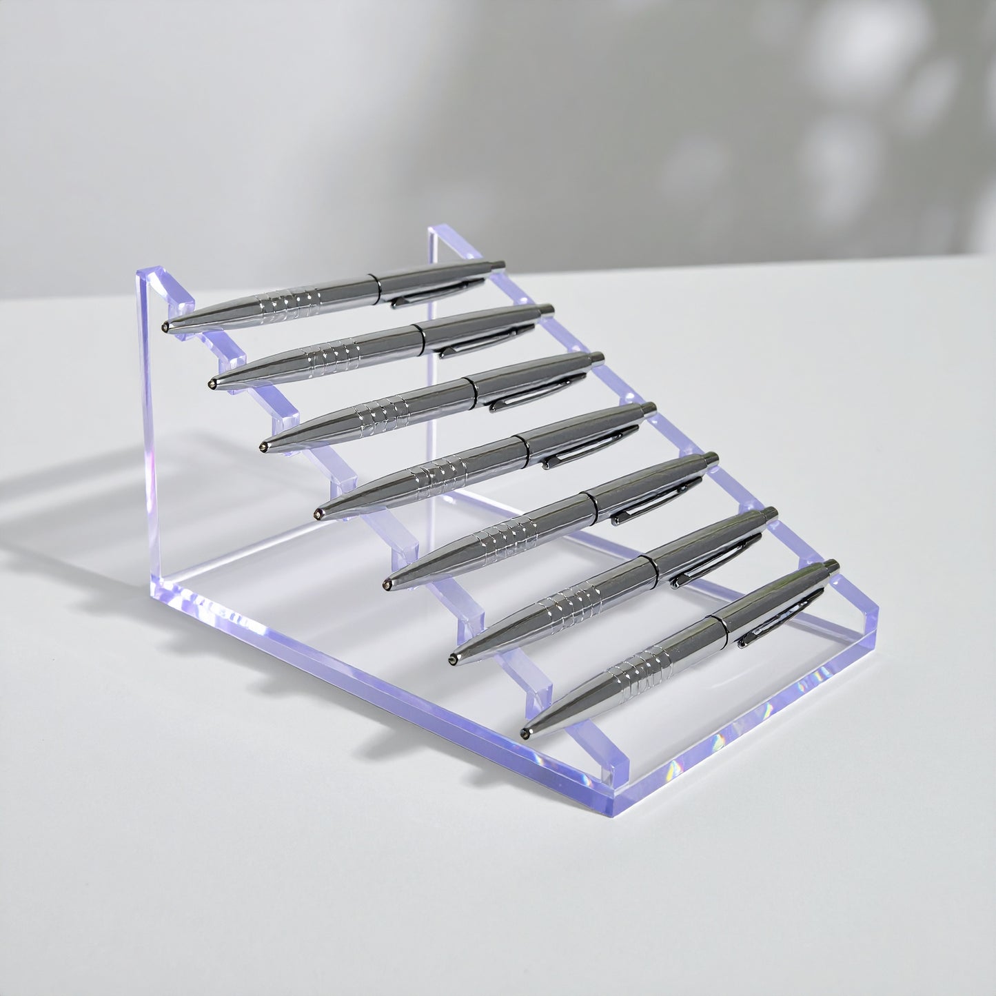 Acrylic Horizontal Pen Display — Clear Counter Stand