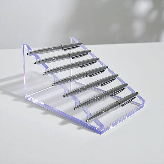 Acrylic Horizontal Pen Display — Clear Counter Stand
