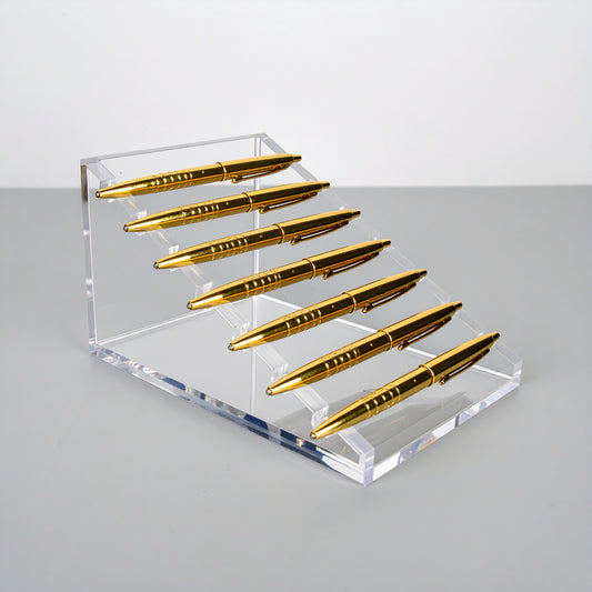 Acrylic Horizontal Pen Display — Clear Counter Stand