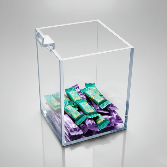 Acrylic Slatwall Bin — Clear Display Organizer