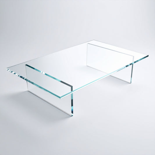 Acrylic Table-Style Riser — Clear Display Stand – clear acrylic display stand for retail, showroom, or countertop use, size 12 x 7 x 3. Made in the USA by WebAcrylics.
