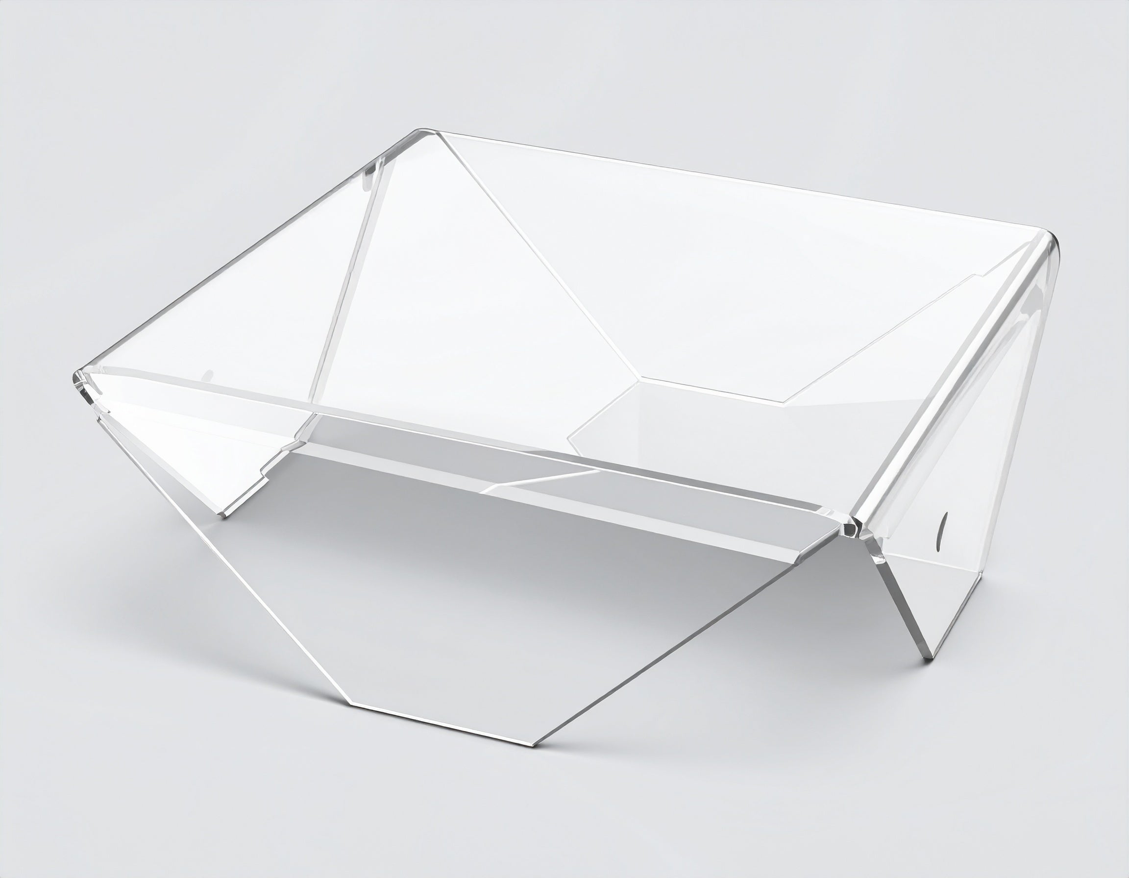 Clear Acrylic Corner-Fold Display Riser — Flat Style – Web Acrylics