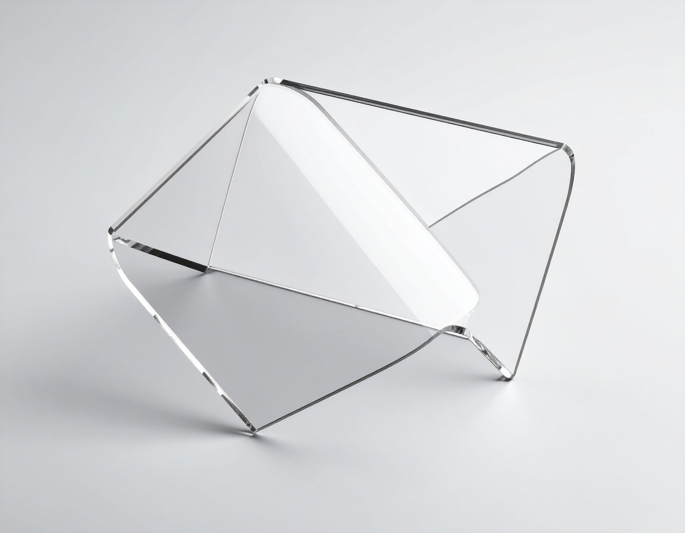 Clear Acrylic Corner-Fold Display Riser — V Style – Web Acrylics