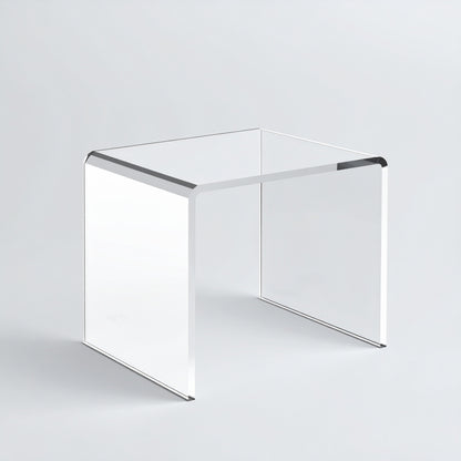 Clear Acrylic Display Riser — 3/8" Thick — Large — Museum Quality – clear acrylic display stand for retail, showroom, or countertop use, size 12 x 12 x 12. Made in the USA by WebAcrylics.