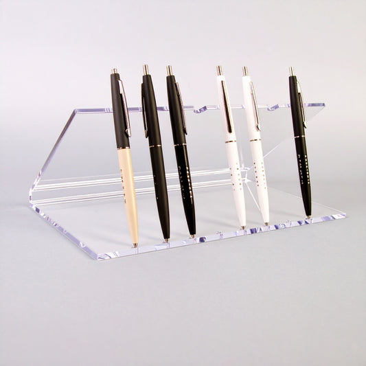 Clear Acrylic Multi-Pen Display — Countertop Stand