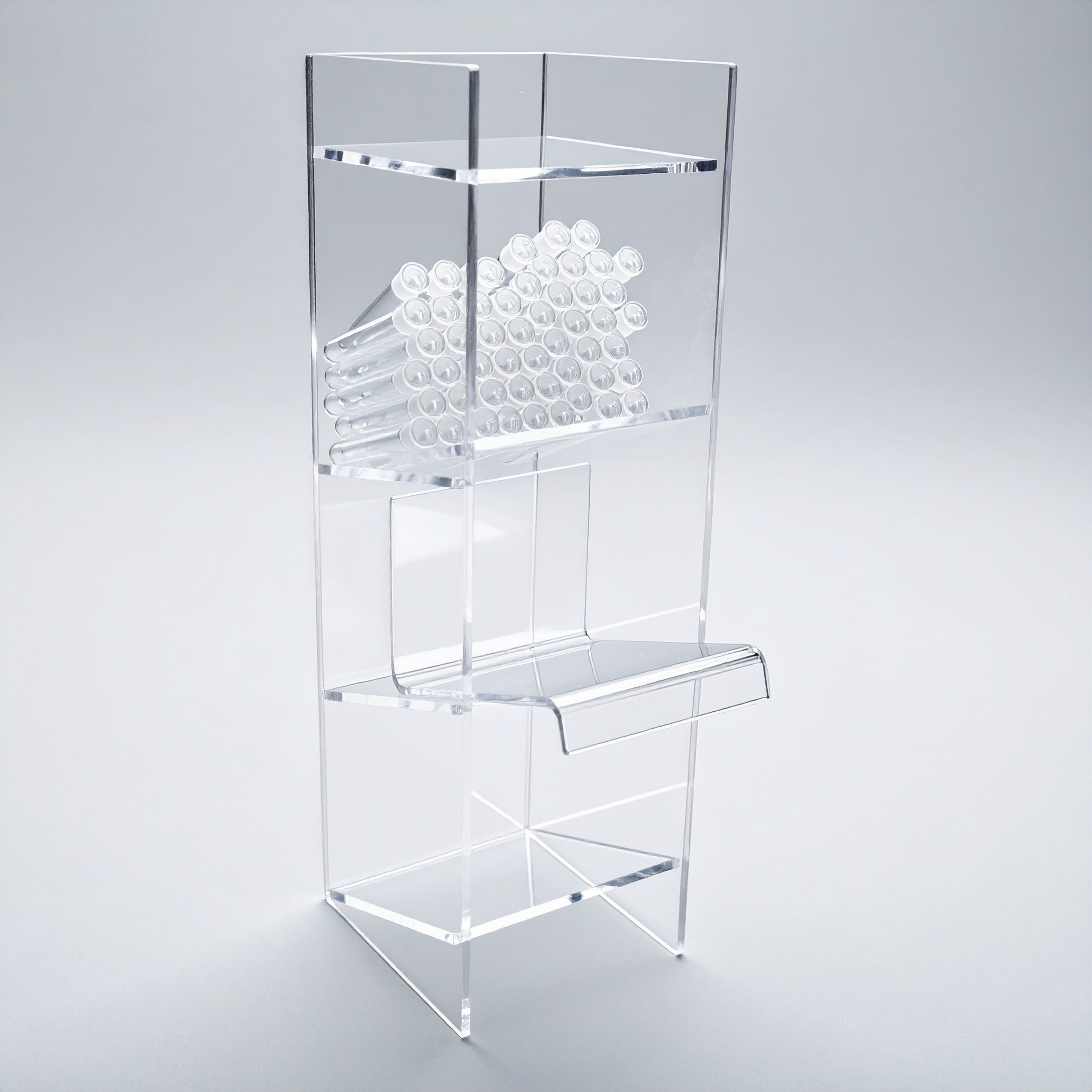 Clear Acrylic Tube Rack — Lab Holder for Microcentrifuge & Conical Tub ...