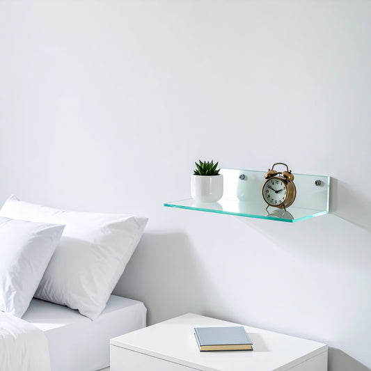 Clear Acrylic Wall-Mount Shelf — Display Ledge