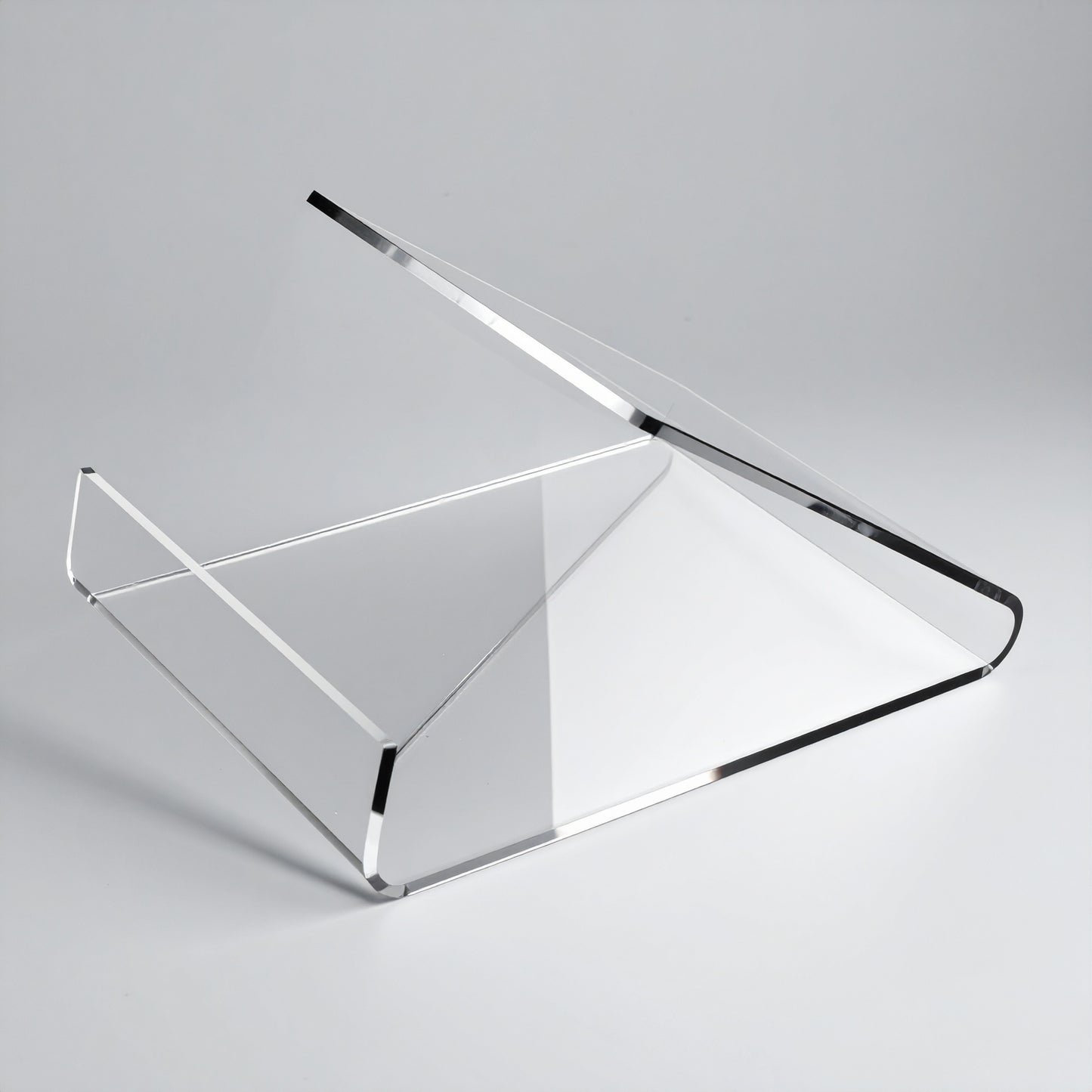 Economy Small Easel-Style Cell Phone Display — Clear Acrylic – clear acrylic display stand for retail, showroom, or countertop use, size . Made in the USA by WebAcrylics.