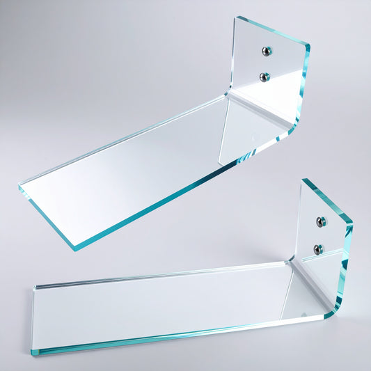 Floating Shoe Display — Clear Acrylic Wall-Mount