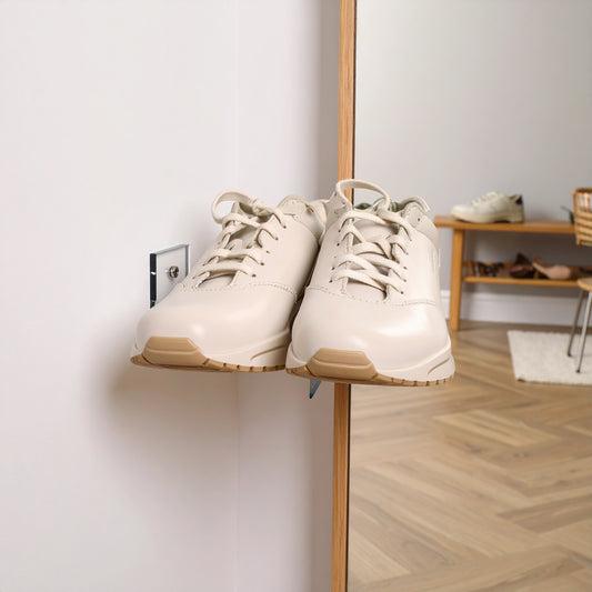 Floating Shoe Display — Clear Acrylic Wall-Mount