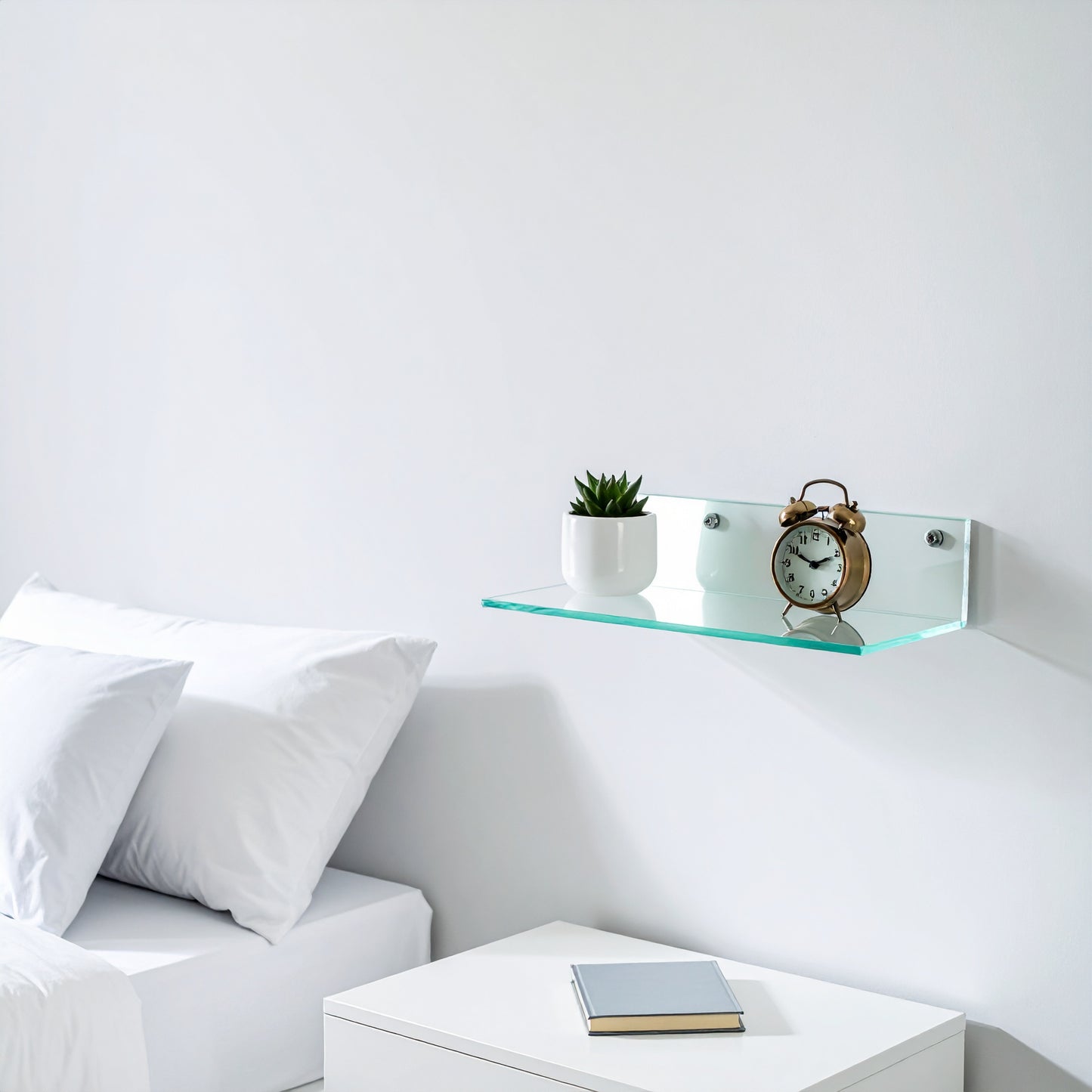 Clear Acrylic Wall-Mount Shelf — Display Ledge