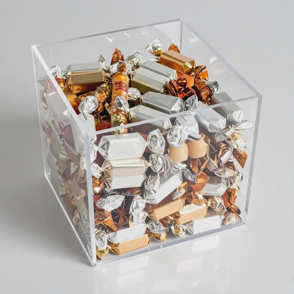 Clear Acrylic Open-Top Bin — Countertop Display Organizer