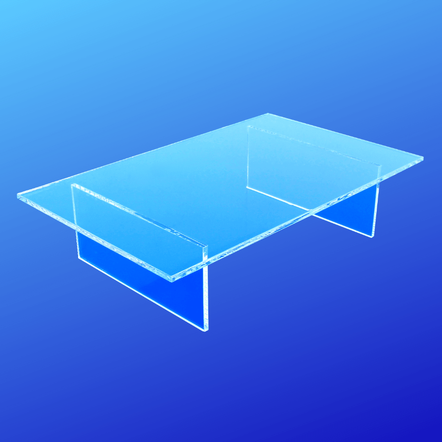 Acrylic rectangle table riser