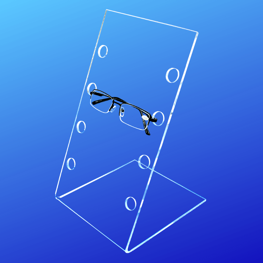 Clear acrylic holder display stand for eyeglasses