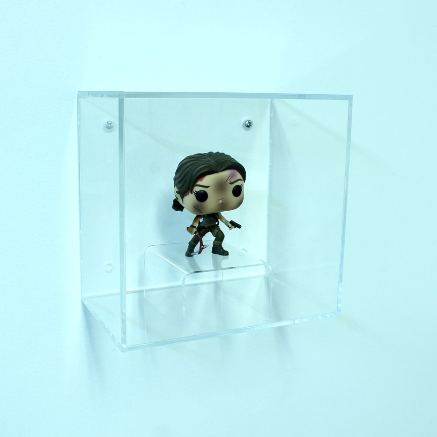 Acrylic cube shelf