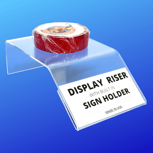 Display Riser Slanted Sign Holder