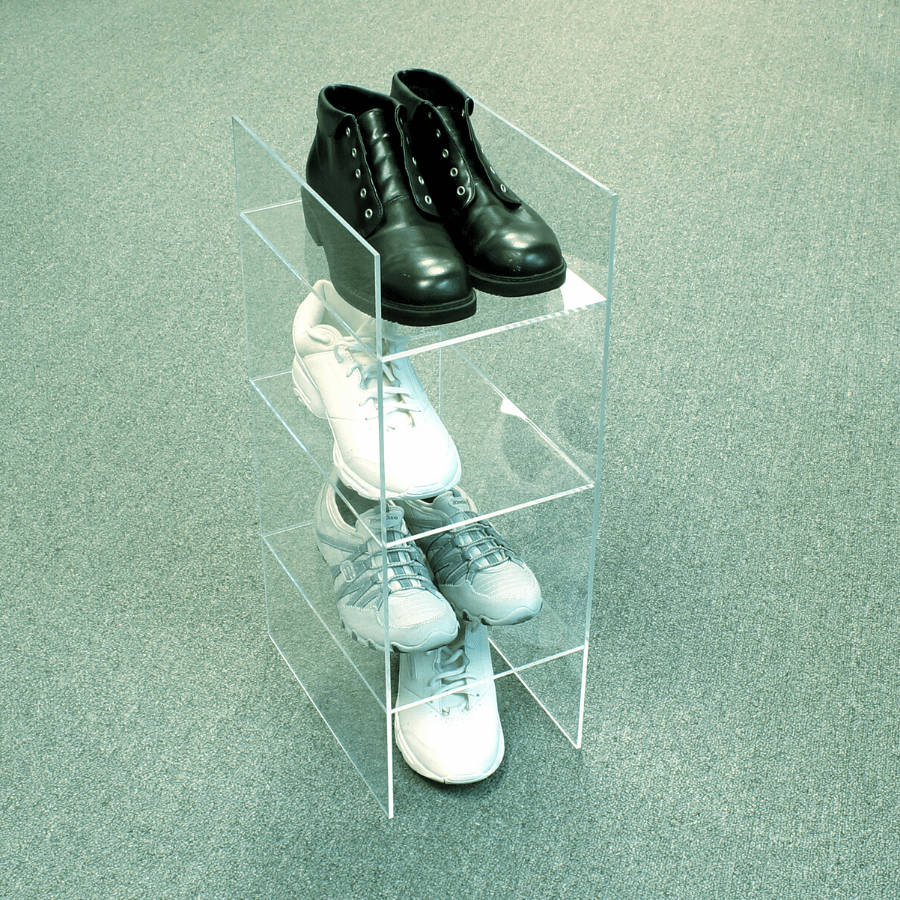 Shoe riser shelf