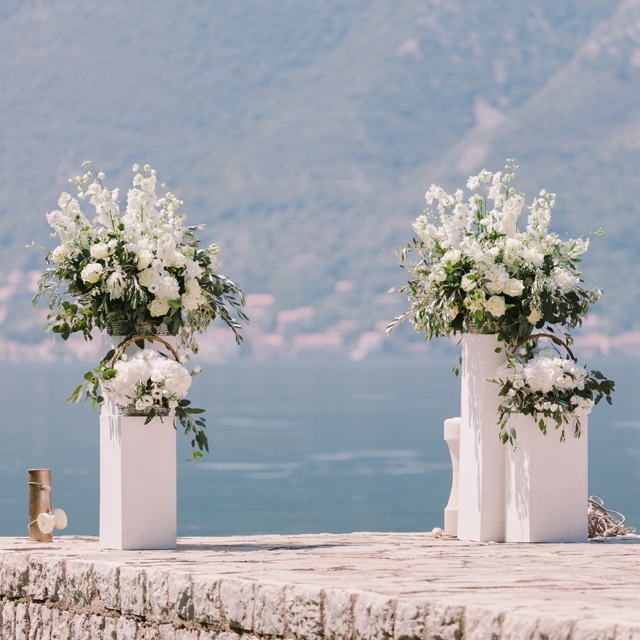 White Acrylic Pedestal Display