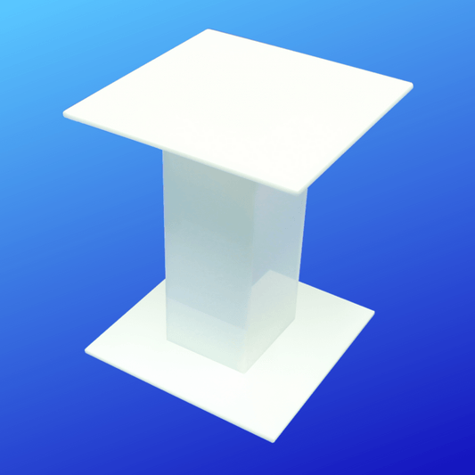 White Acrylic Pedestal Display